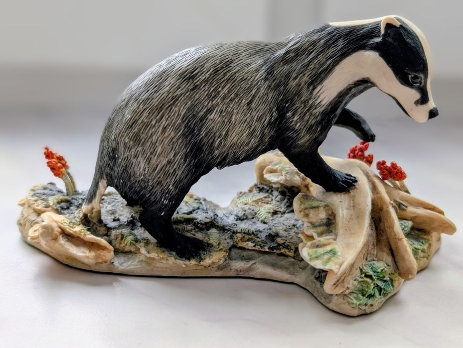 Borsuk figurka hand made Border Fine Arts 1988