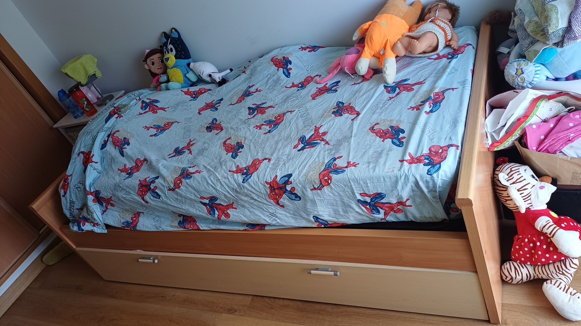 Cama Solteiro com segunda cama em gaveta