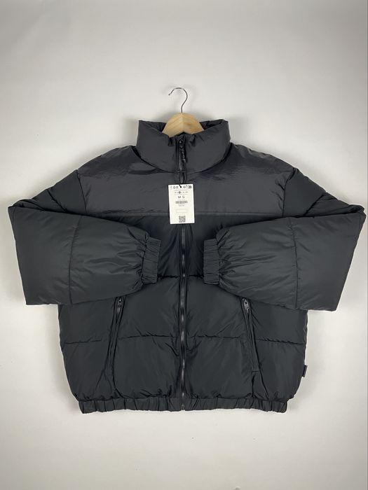 Куртка Bershka Puffer Jacket (S) чорна чоловіча пуховик