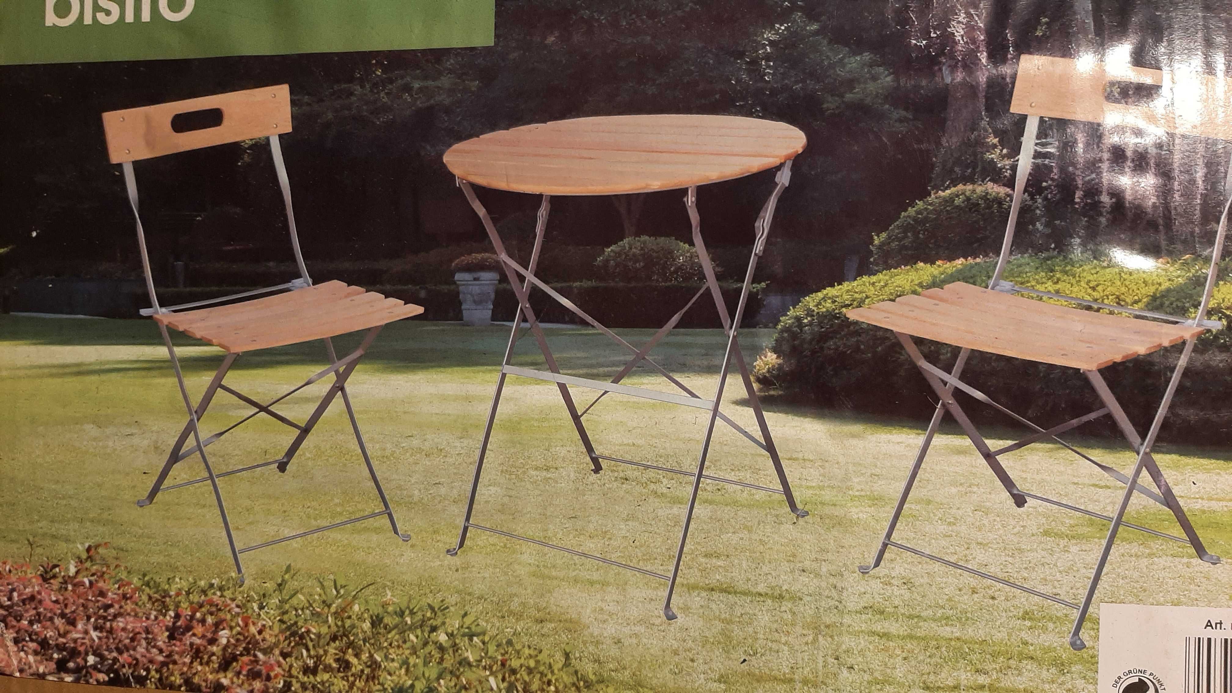 Meble ogrodowe tarasowe przenośne turystyczne stolik krzesła składane