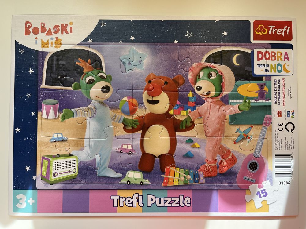 Puzzle Trefliki 15 elementów Trefl