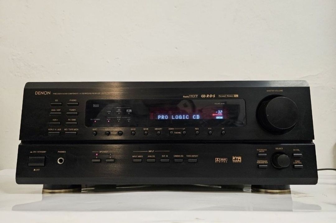 5 kan Amplituner Denon AVR-1801, 105 w