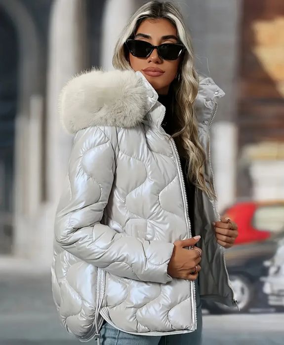 Зимняя модная куртка ,новая размер Л , 48-50