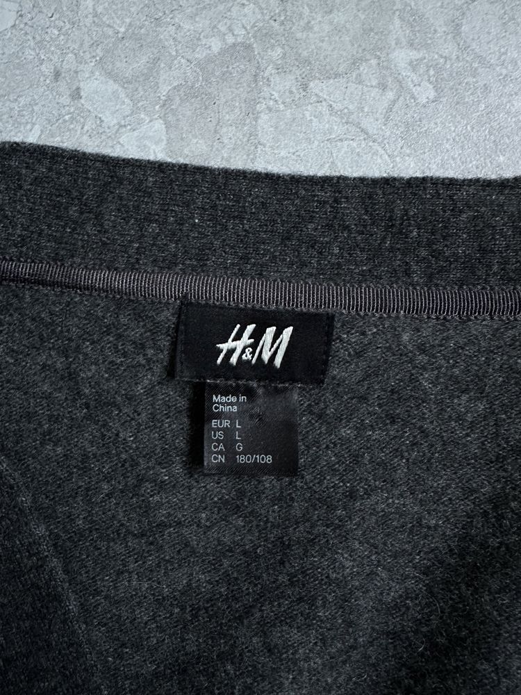 Sweter kardigan H&M wełna 80%. Rozmiar L.