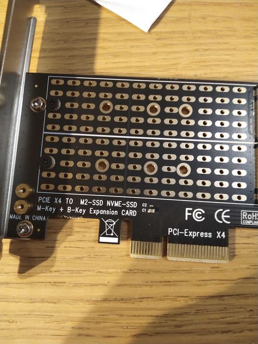 Modulo pcie X 4 para nvme e M2