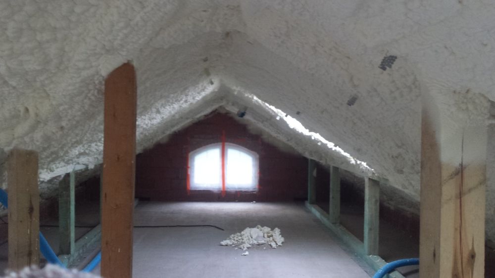 Izolacje Natryskowe, Ocieplenie pianą PUR