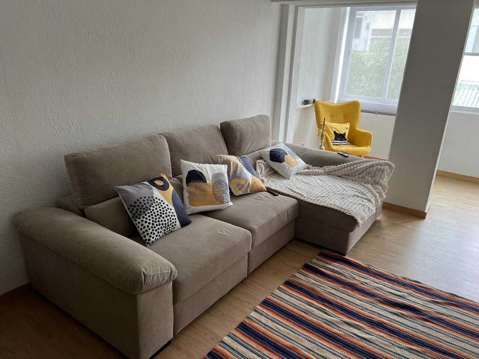 Sofá Duvall Moviflor – Cinza, impermeabilizado, com garantia!