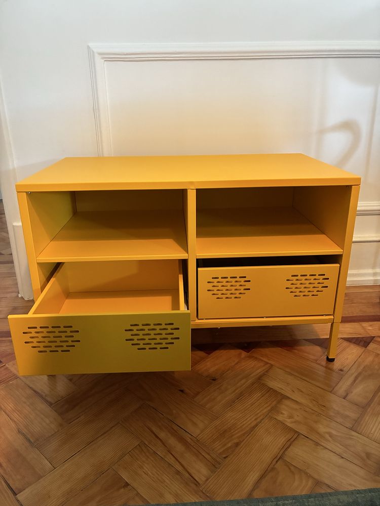 Aparador Metal Amarelo
