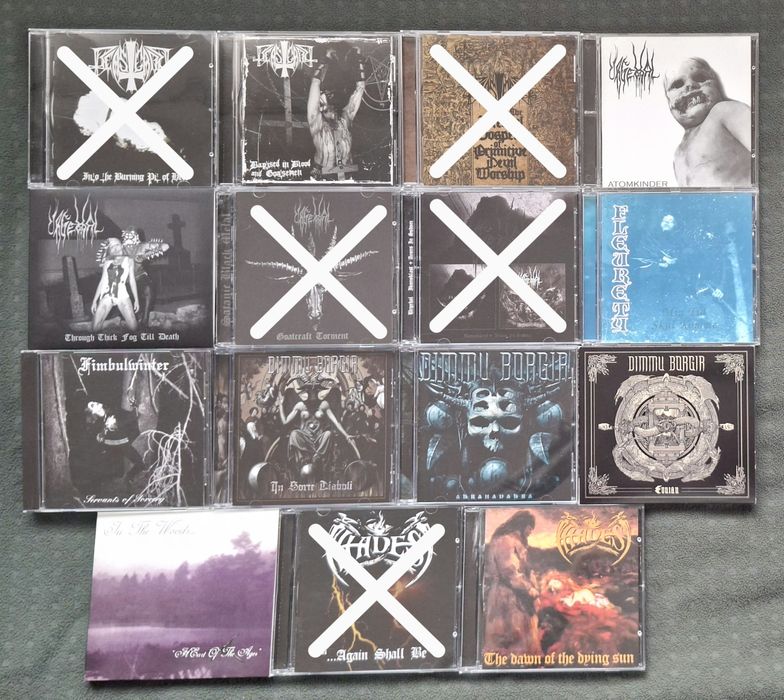 Norweski black metal duży zestaw CD