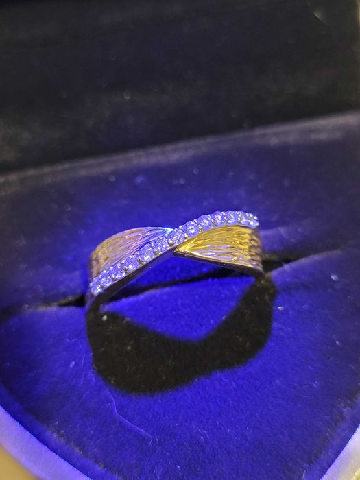 Okazja!Pierścionek z brylantami próba 585