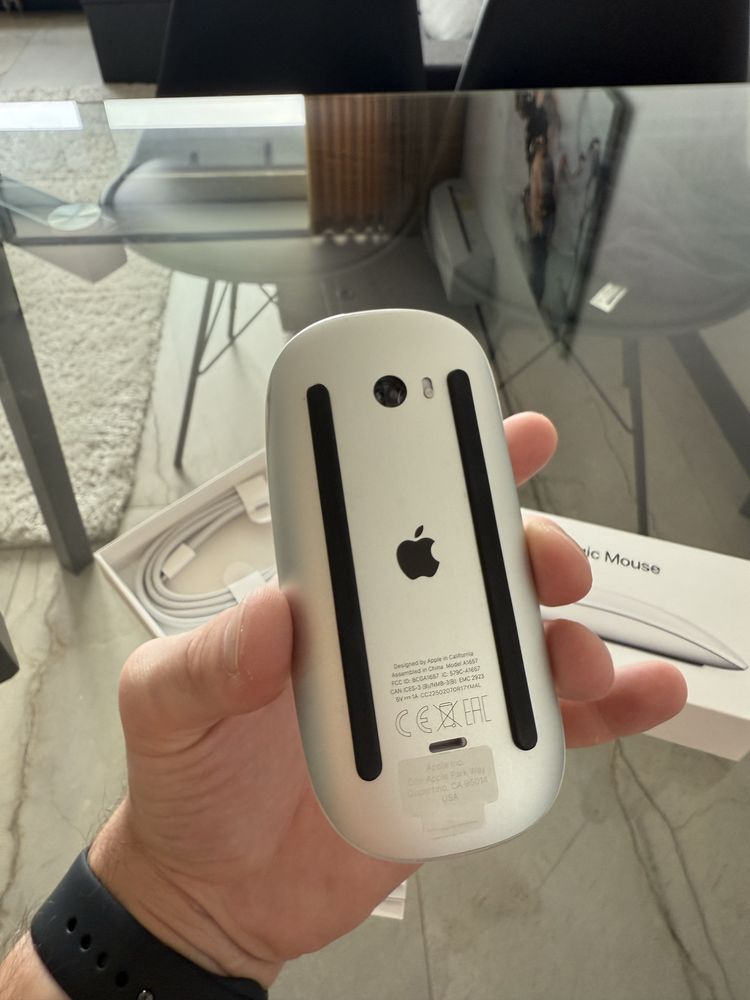Apple Magic Mouse (USB‑C) Multi-Touch Surface White