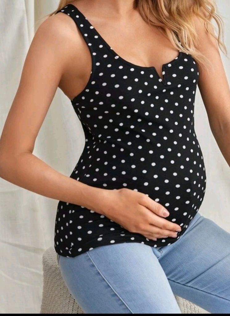 Koszulka ciążowa na ramiączkach