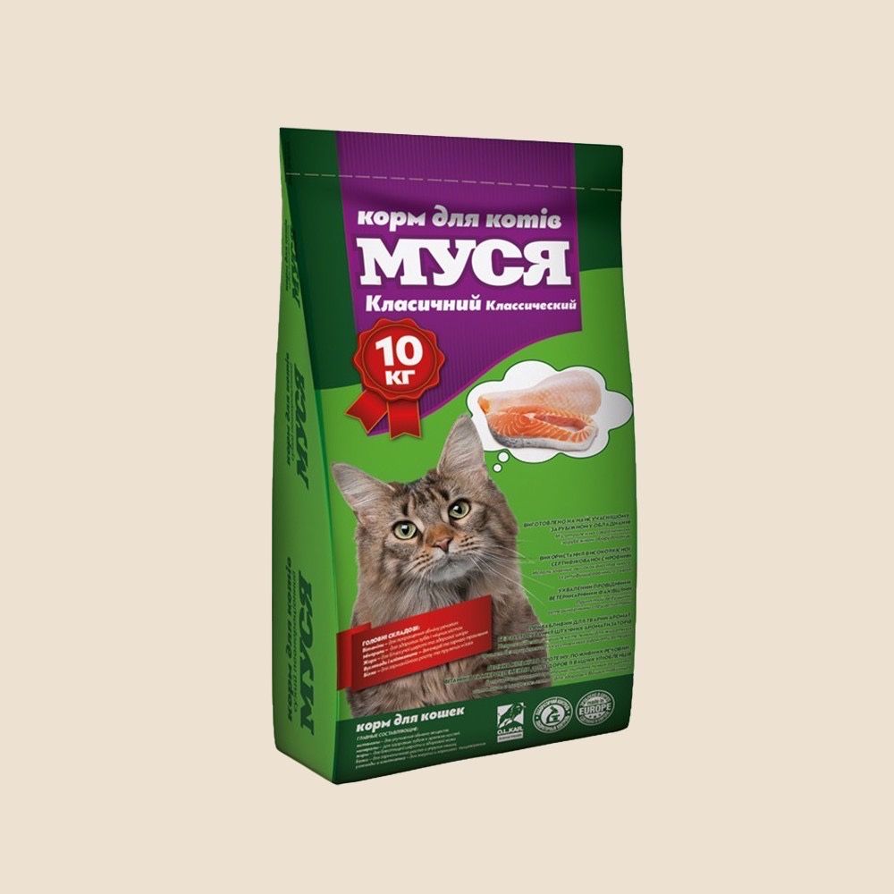 Сухий корм для котів Муся 10кг