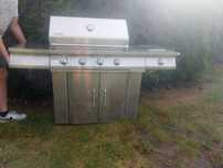 Grill do kuchni ogrodowej gazowy, stal nierdzewna