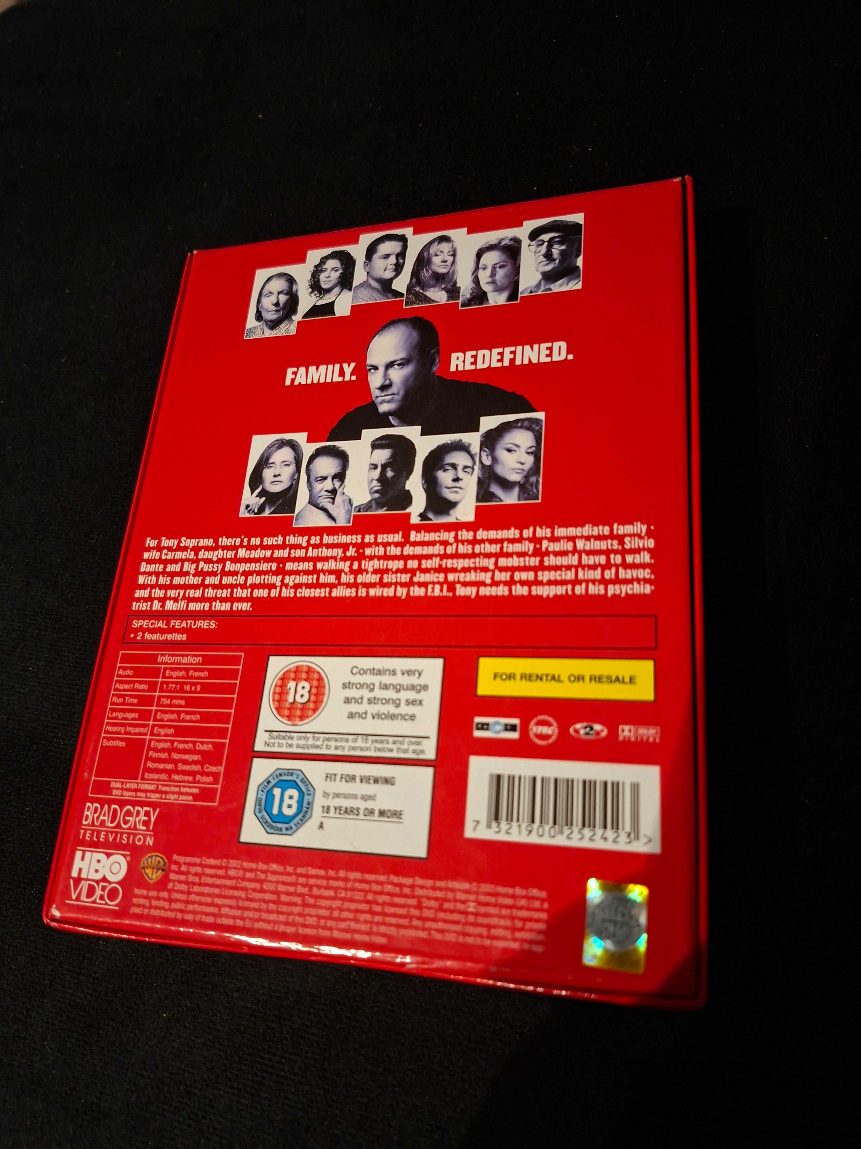Mafijna Rodzina Soprano sezon 2 4DVD Jak nowe!