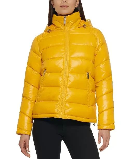 Damska kurtka puchowa w kolorze żółtym GUESS XXS,XS,S,M,L