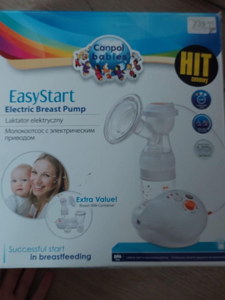 Laktator elektryczny easy start canpol babies wkładki laktacyjne butel