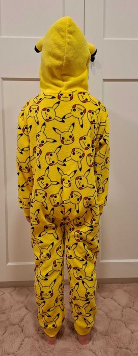 Strój Kostium Przebranie Kombinezon pikachu Pokemon 110 116 nowy