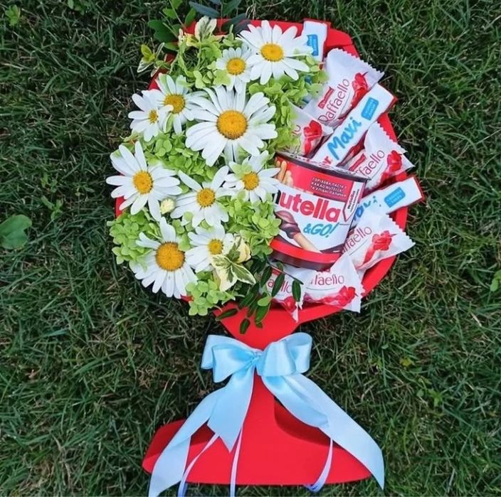 Pudełko prezentowe upominkowe dla kobiet mężczyzn pyszne bukiety styro