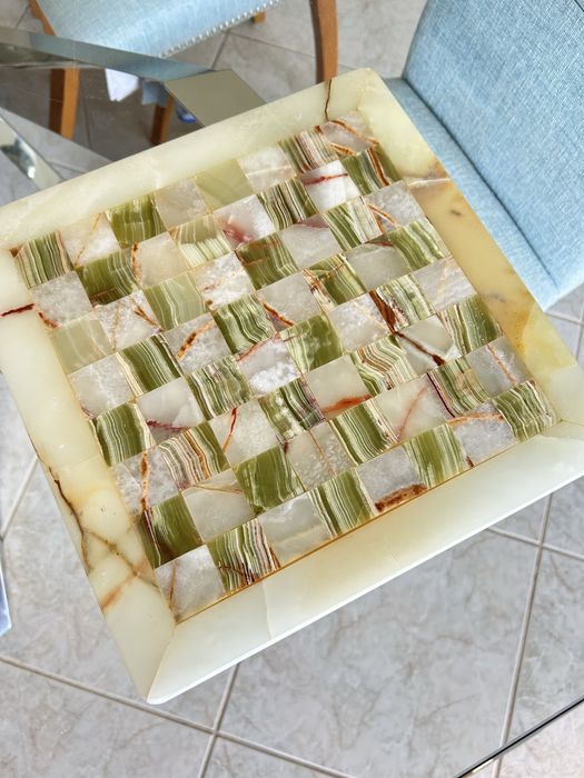 Tabuleiro de xadrez em ónix