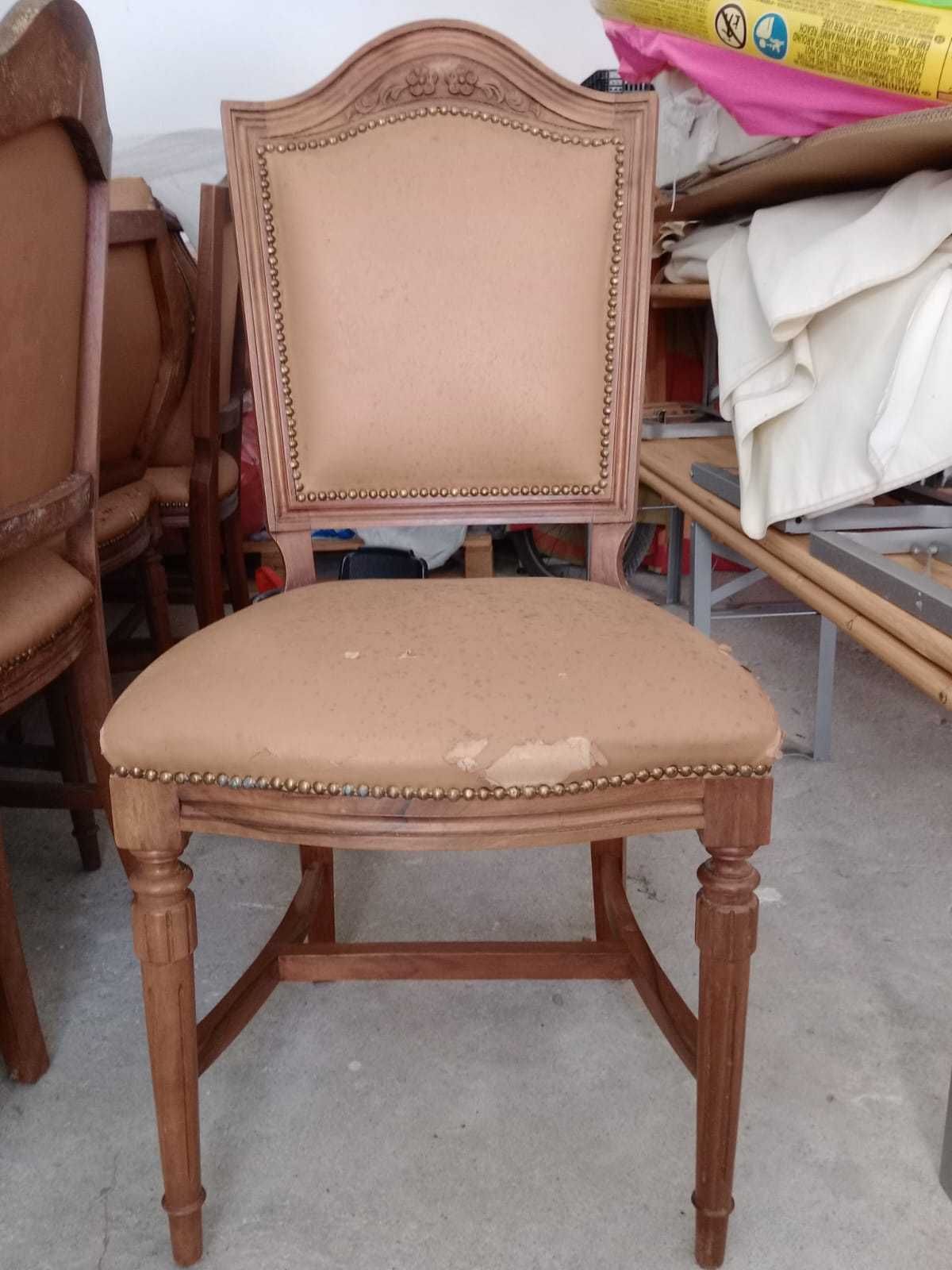 Cadeiras antigas em cerejeira (8 unid) - bom estado de conservação
