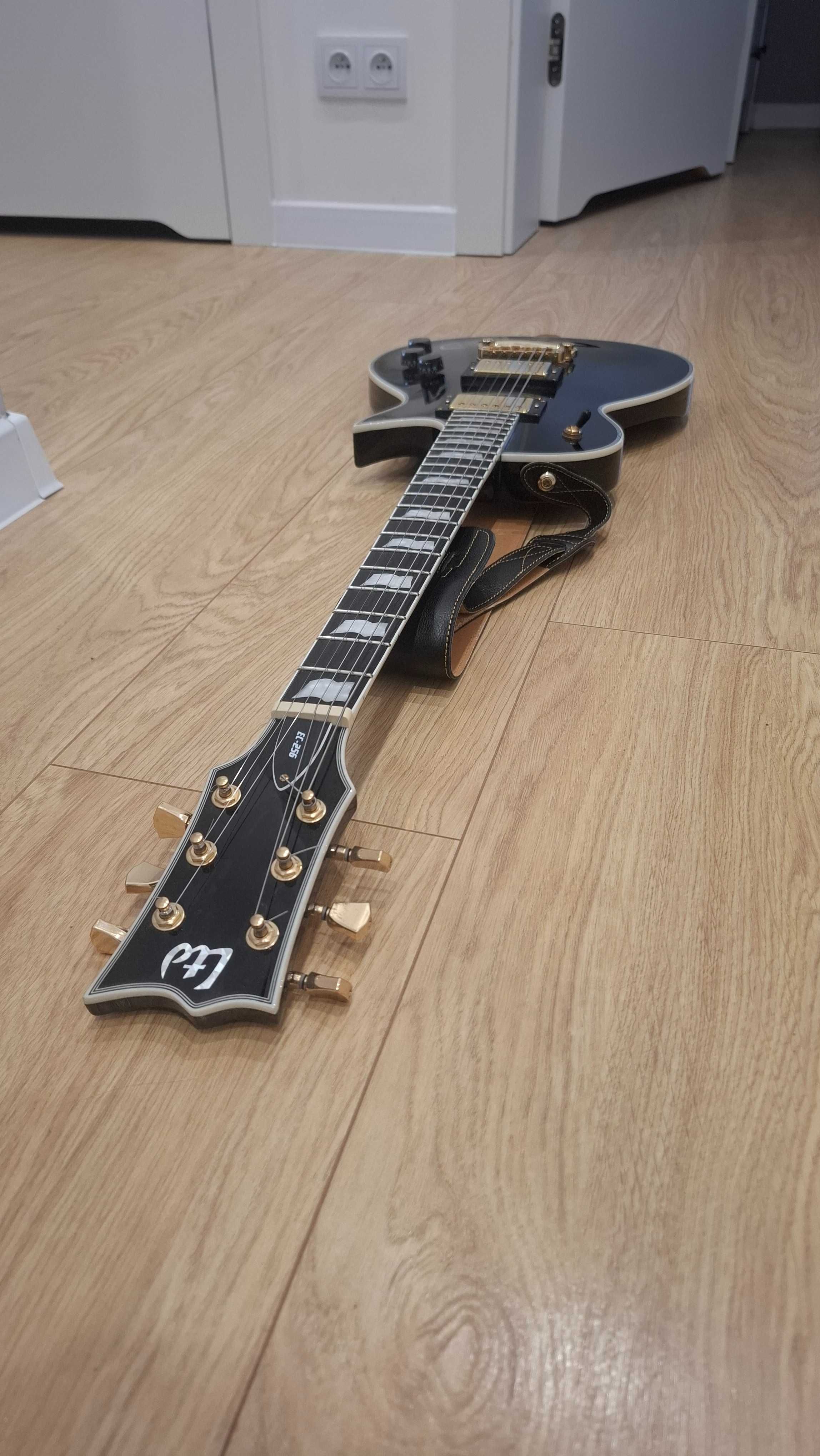 Gitara elektryczna LTD  ec 256 blk plus piec peavey