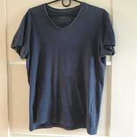 Koszulka t-shirt Pull&Bear granatowa M