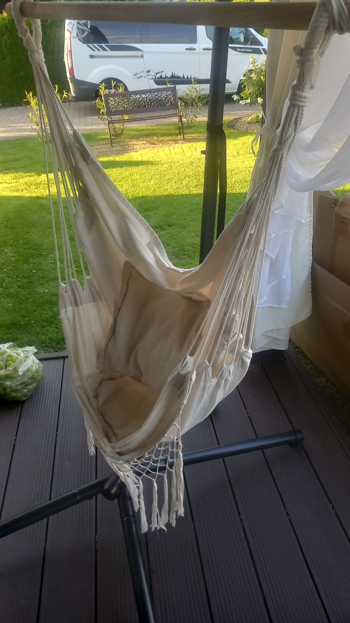 Huśtawka wisząca boho