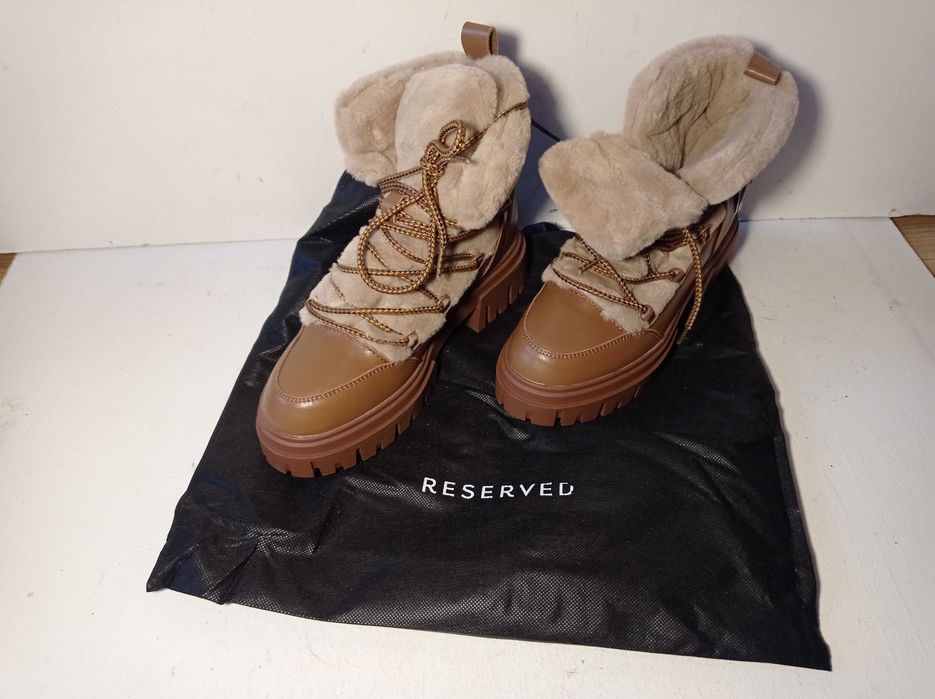 botki skórzane Reserved