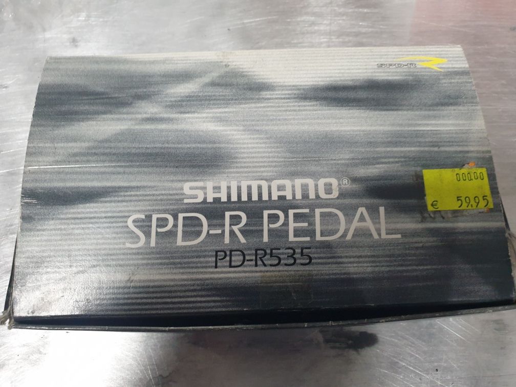 Nowe pedały shimano SPD-R, PD-R535 z blokami. Retro szosa, NOS