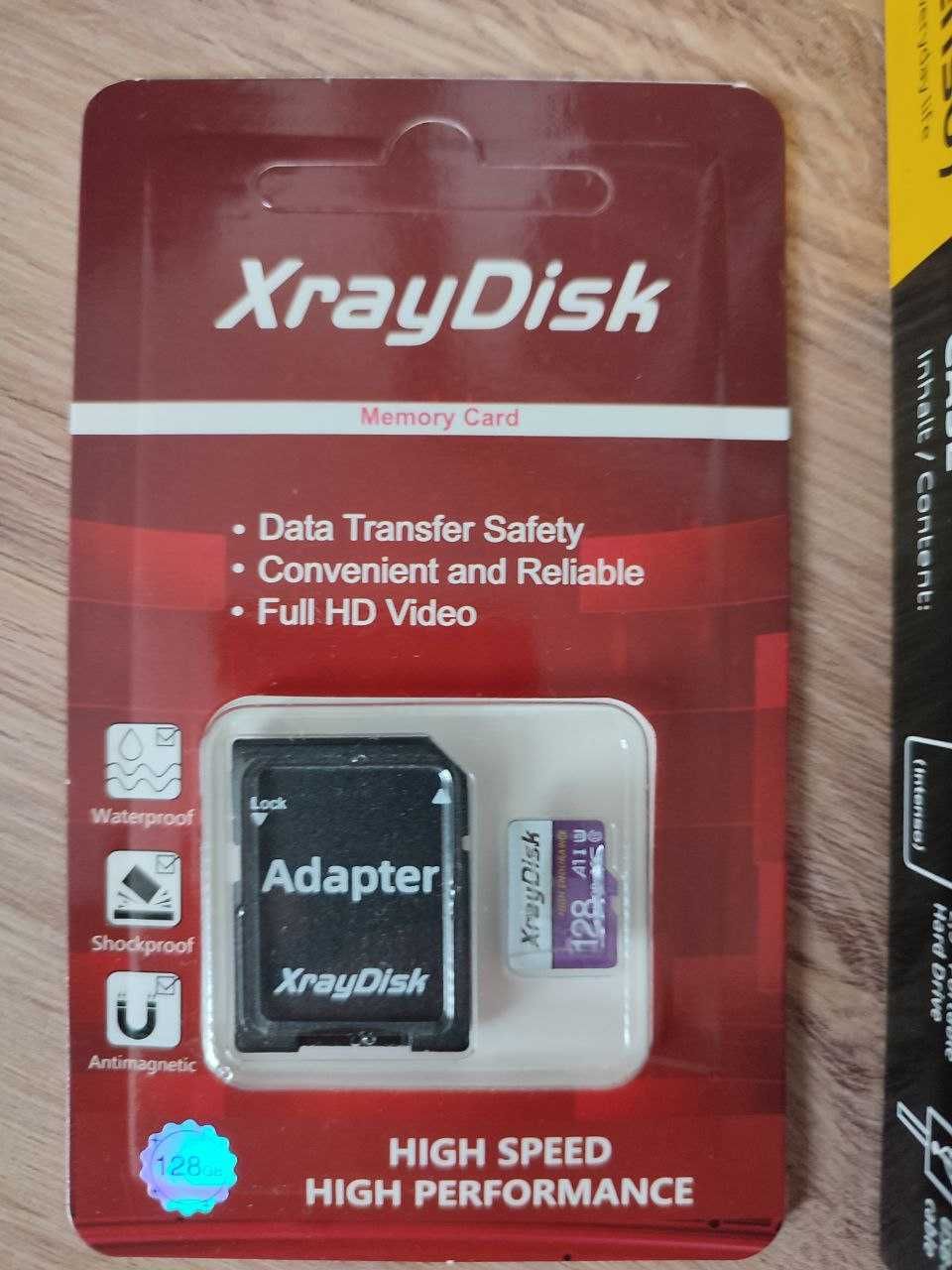 Karta microSDXC 128GB, dysk HDD Intenso 2,5'' Memory Case 1TB. USB 3.2
