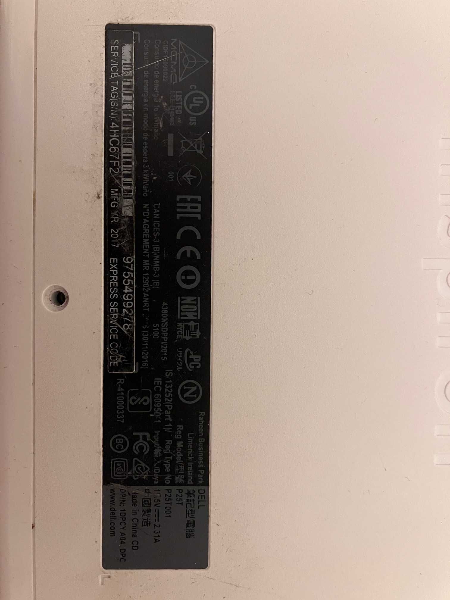 Dell Inspiron P25T kompletna obudowa z klawiaturą i osprzętem