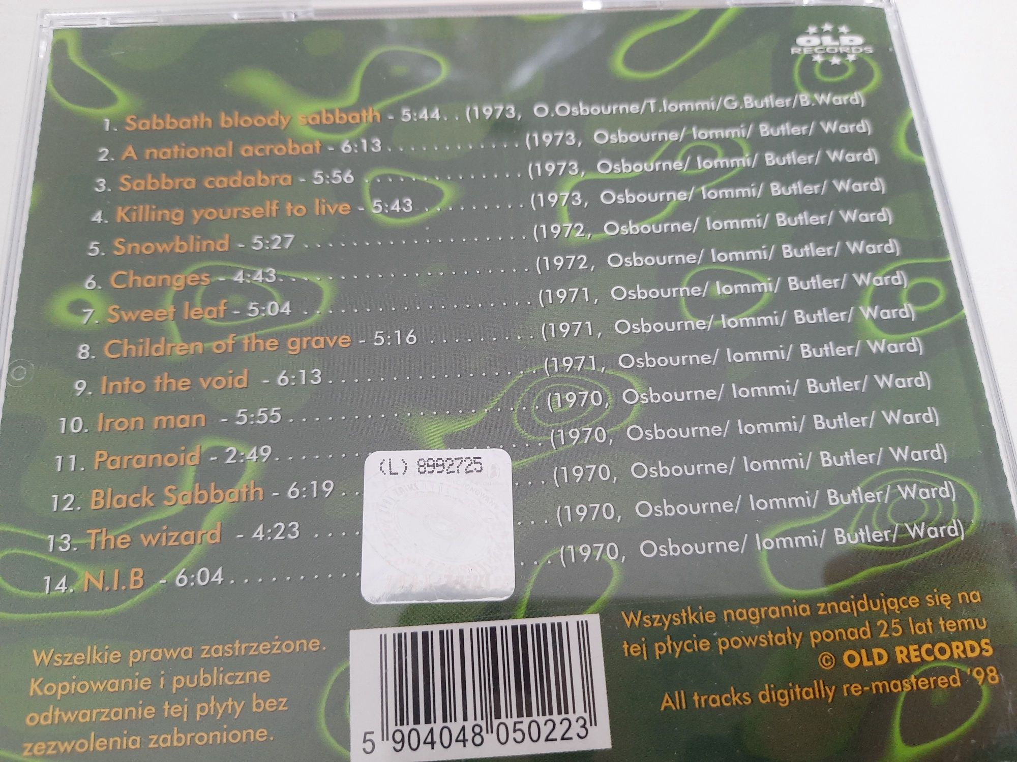 Black Sabbath CD Greatest Hits Ozzy Osbourne