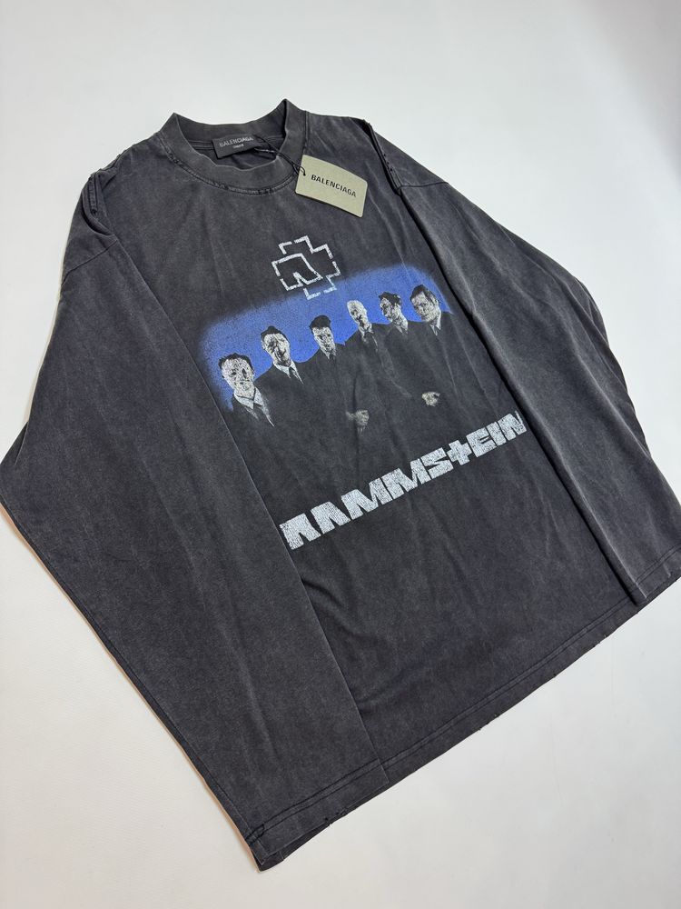 Лонгслів Balenciaga Rammstein Washed black S