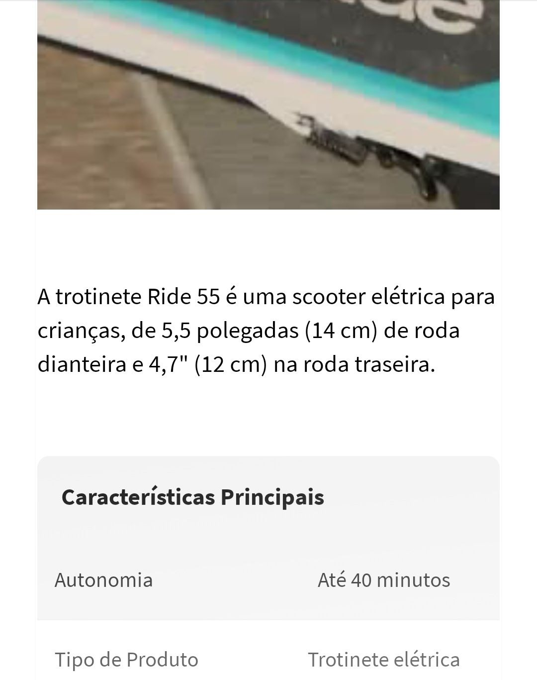 Trotinete de criança nova