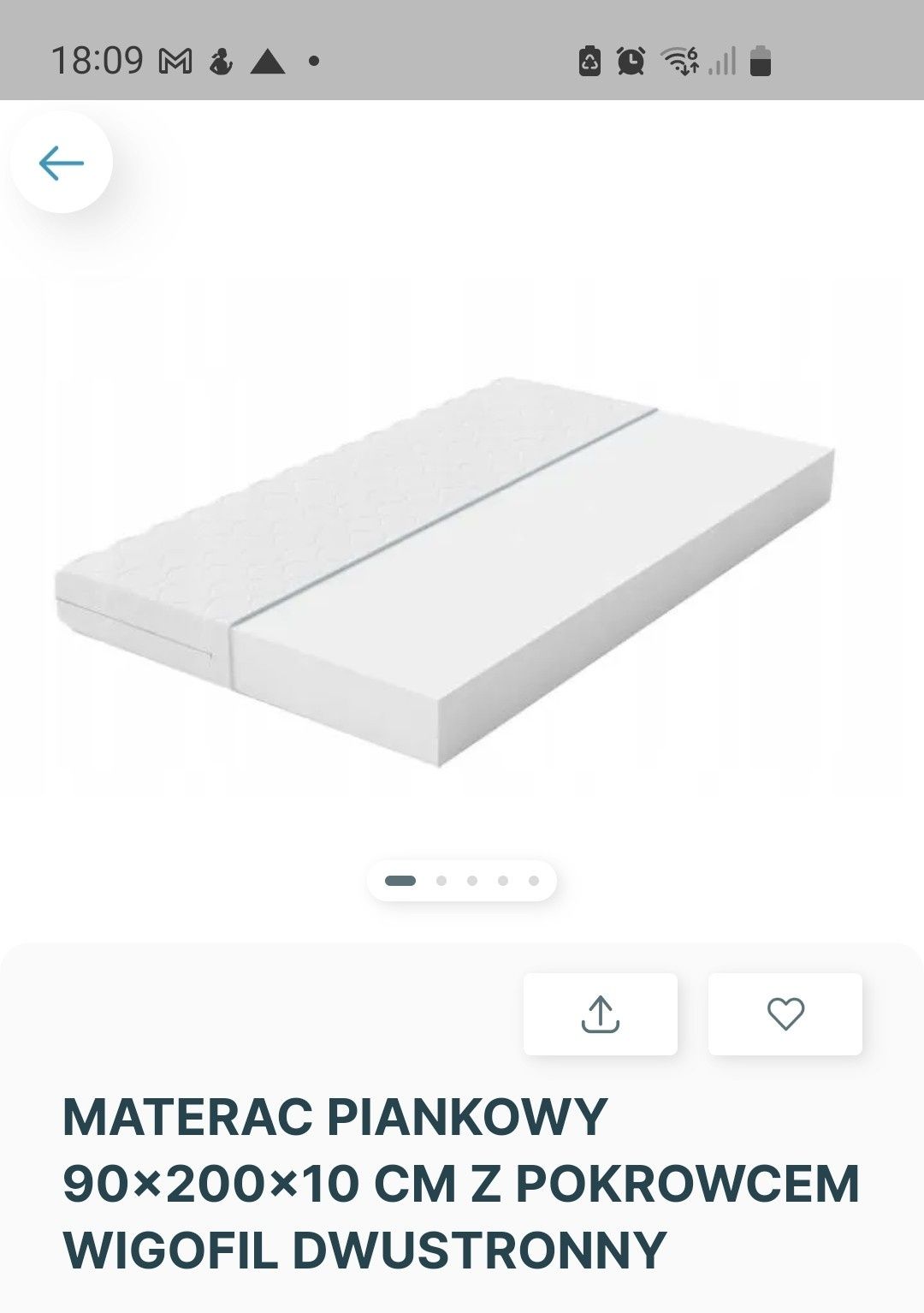 Materac piankowy 90x200x10cm-2szt