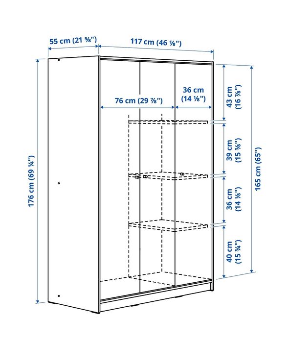 Roupeiro IKEA 3 portas