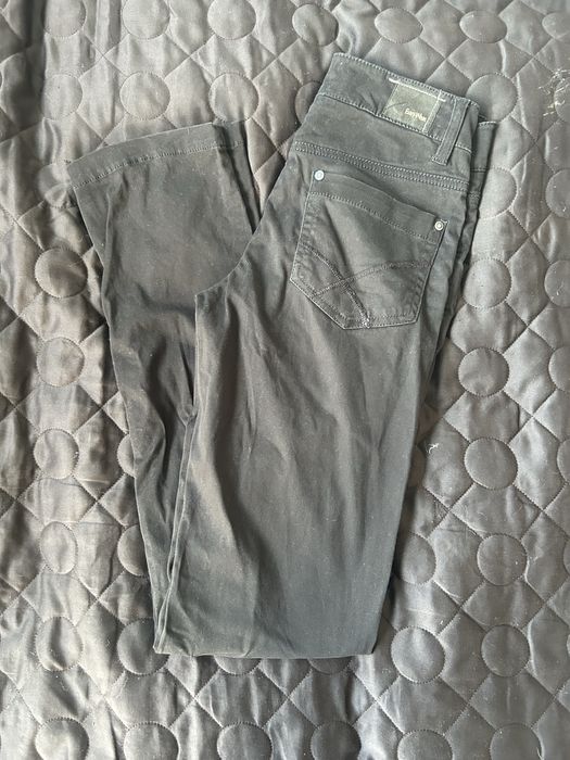 Spodnie brązowe długie bawełniane prosta nogawka