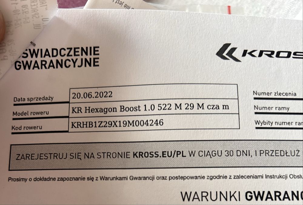 Rower elektryczny Kross HEXAGON BOOST 1.0 522