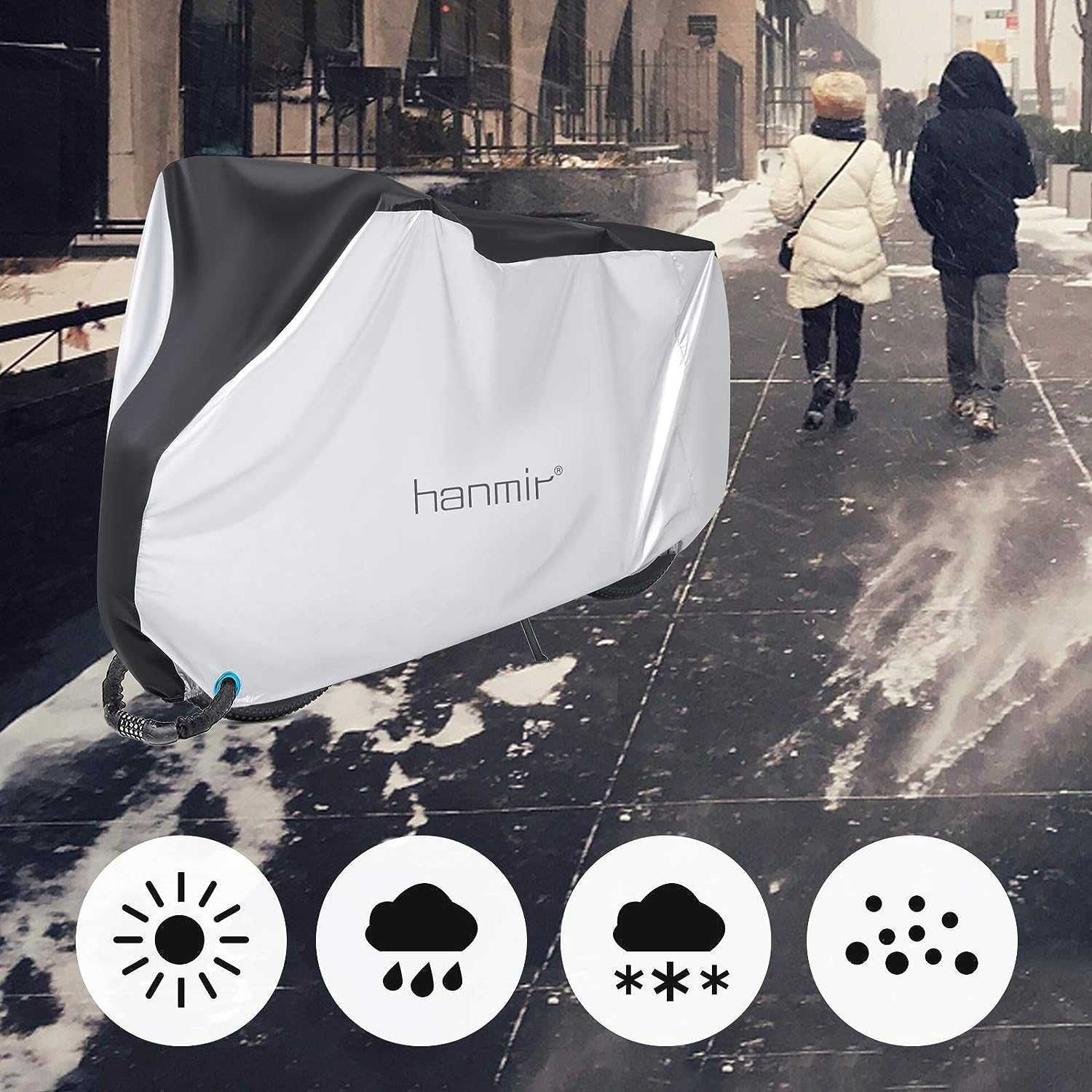 Capa impermeável para bicicleta proteção poeira Sol chuva neve