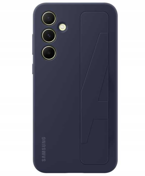 Etui Samsung Standing Grip Case blue-black / granatowe do Galaxy A55