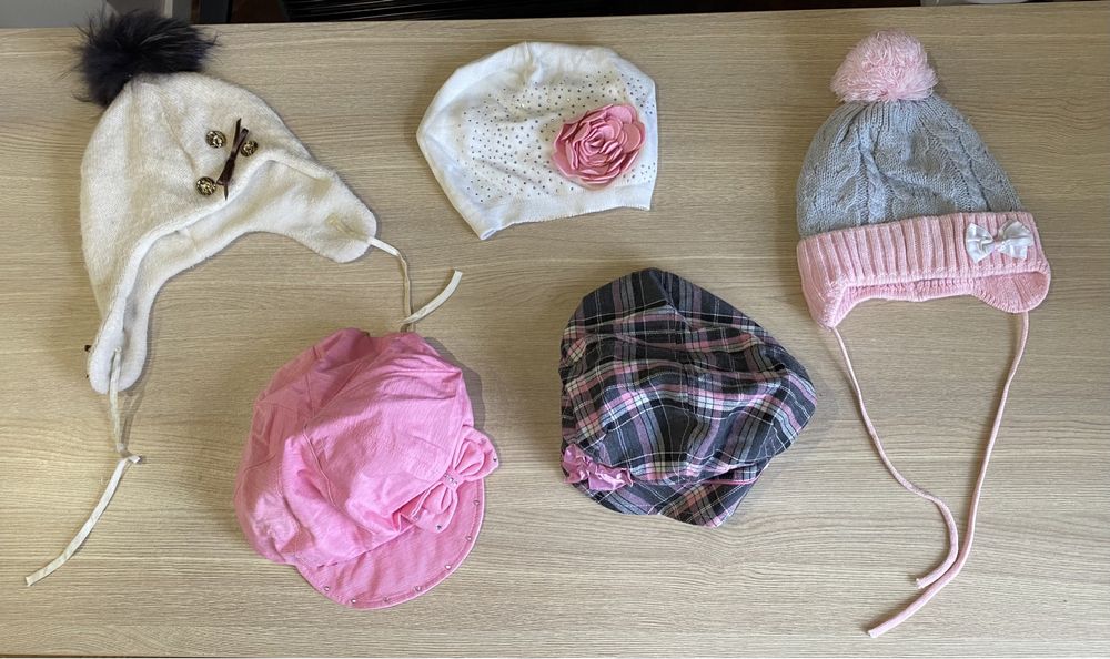 шапки і берети на дівчинку - головні убори шапочка кепка зимова осіння