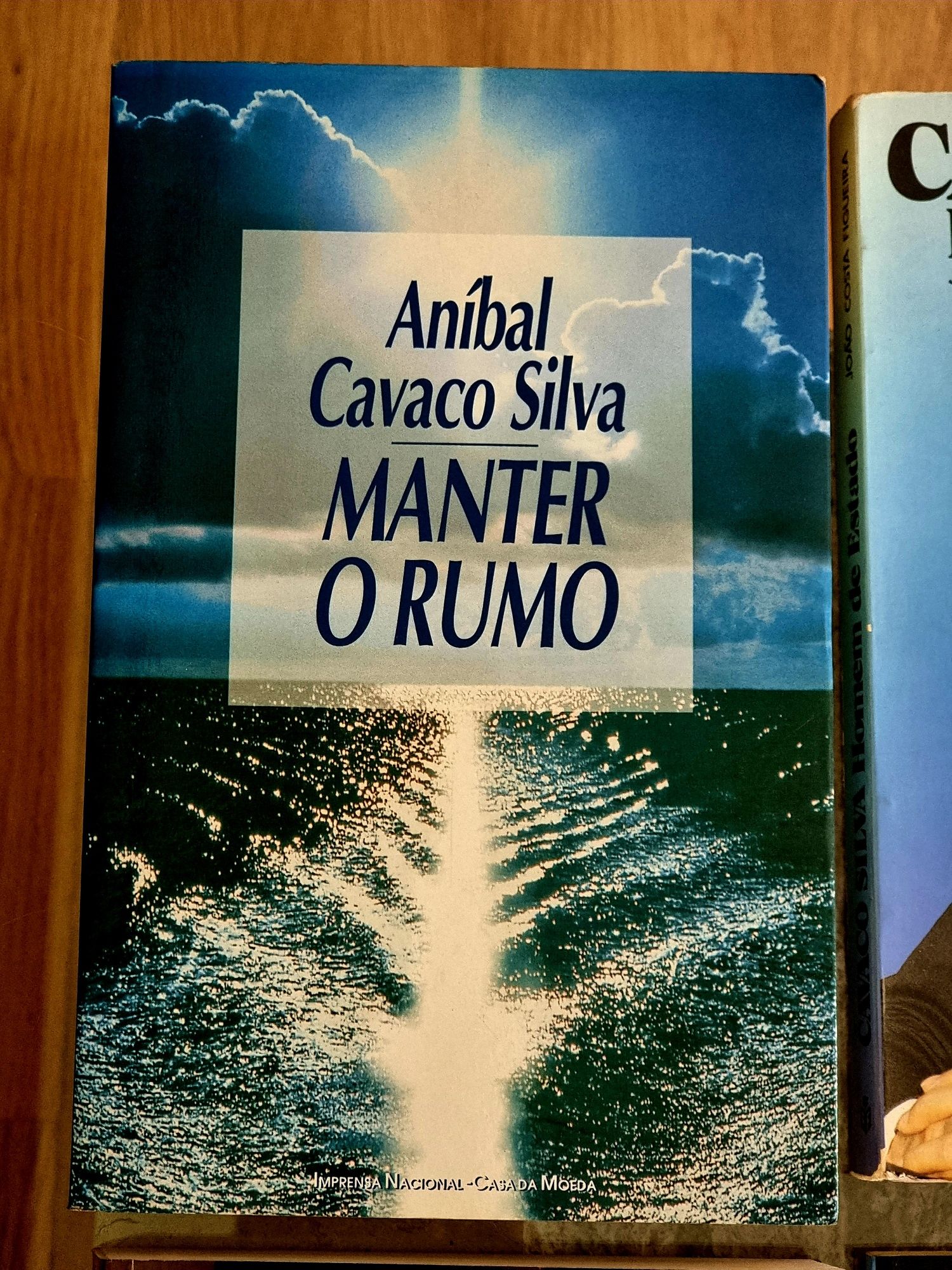 Cavaco Silva - coleção literária e crachás da candidatura à PR