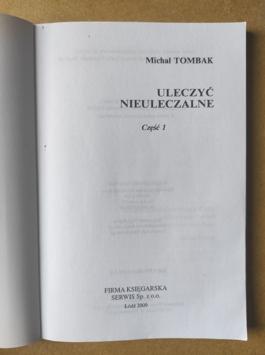 Uleczyć nieuleczalne Michał Tombak