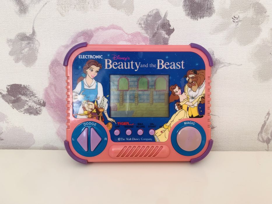Gra elektroniczna Piękna i Bestia, Tiger Electronics vintage