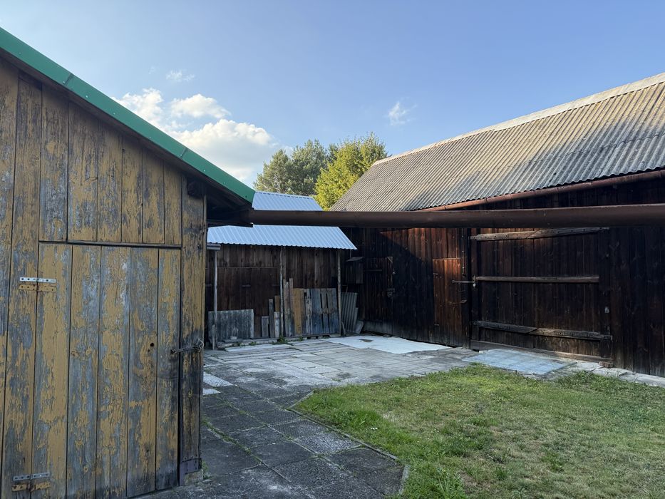 Dom 2 pokoje, kuchnia, łazienka 50m2 z dziwłka 0,62ha
