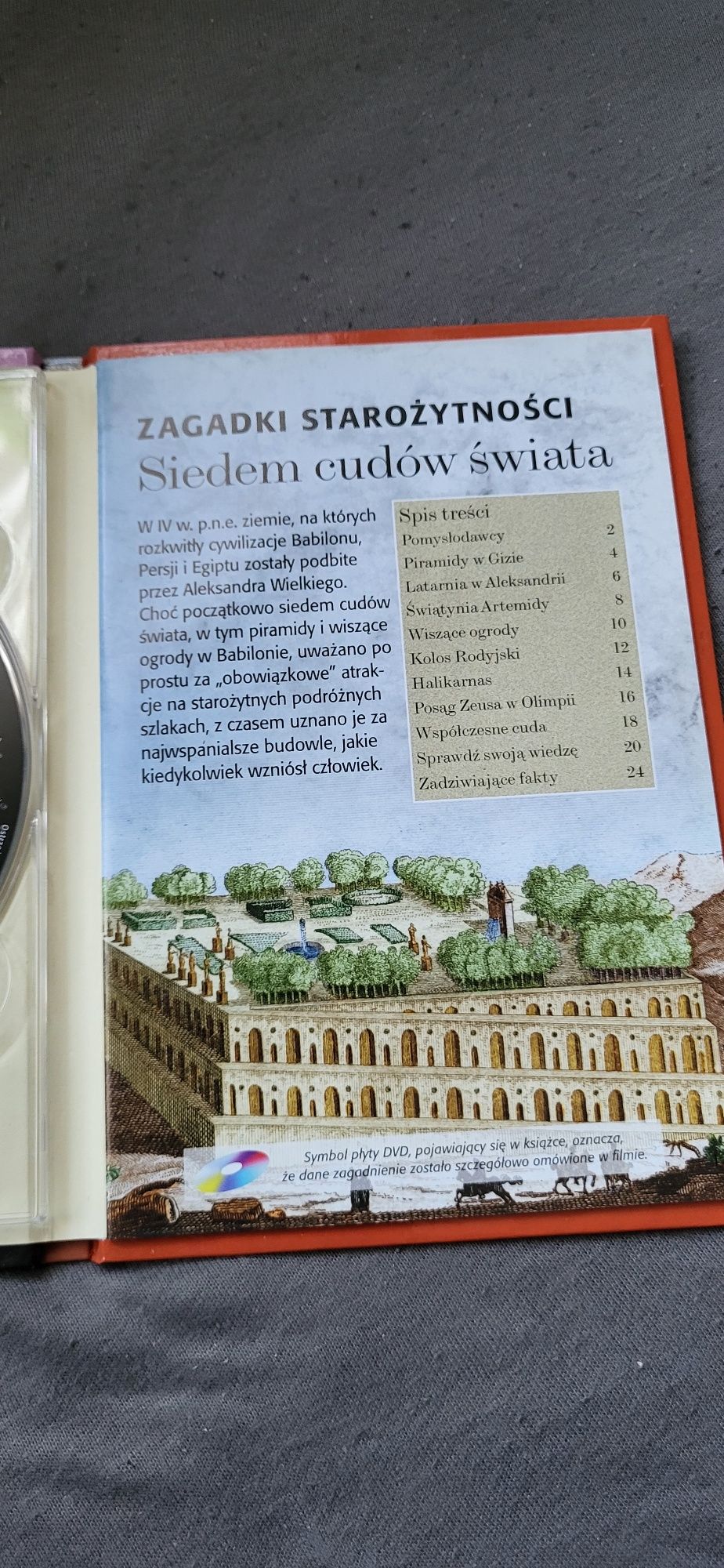 Siedem cudów świata starożytne wspaniałości płyta DVD i książeczka