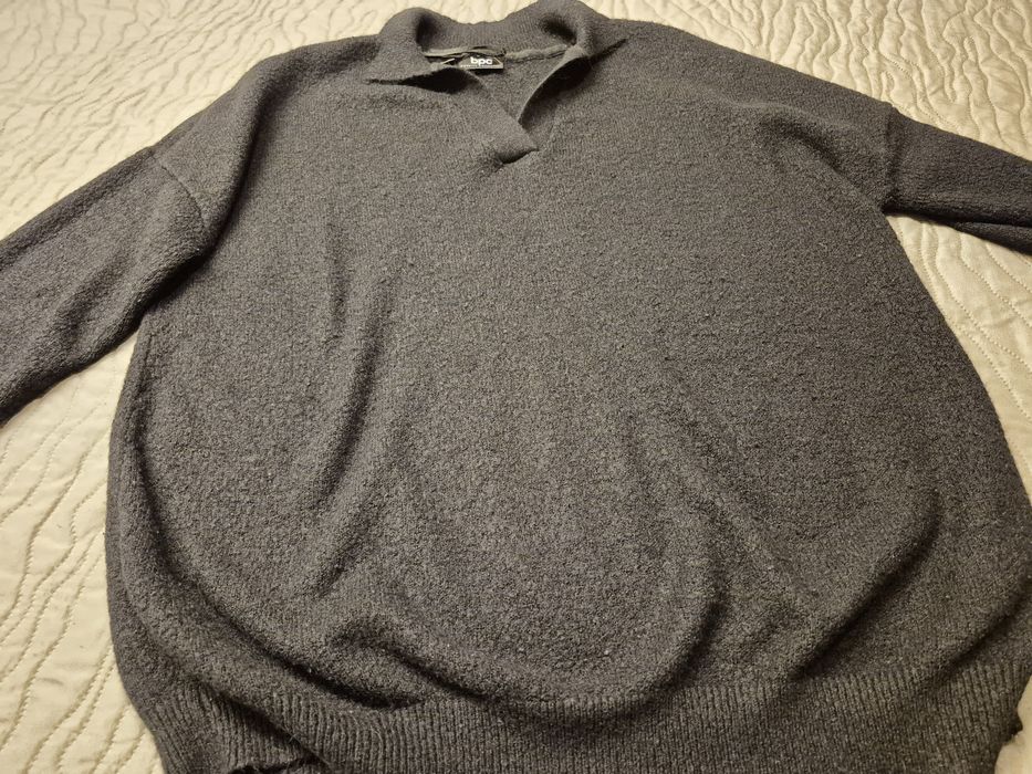 Czarny miły sweterek 44 46 bonprix bdb