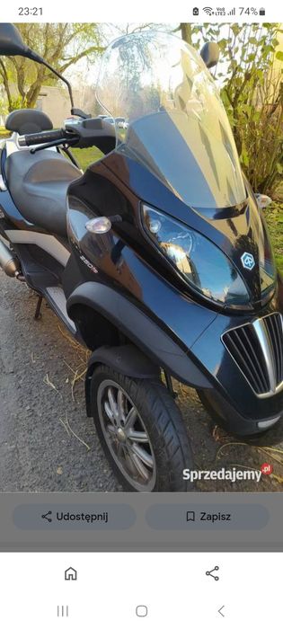 Piaggio mp3 250 rama z dokumentami lagi czacha