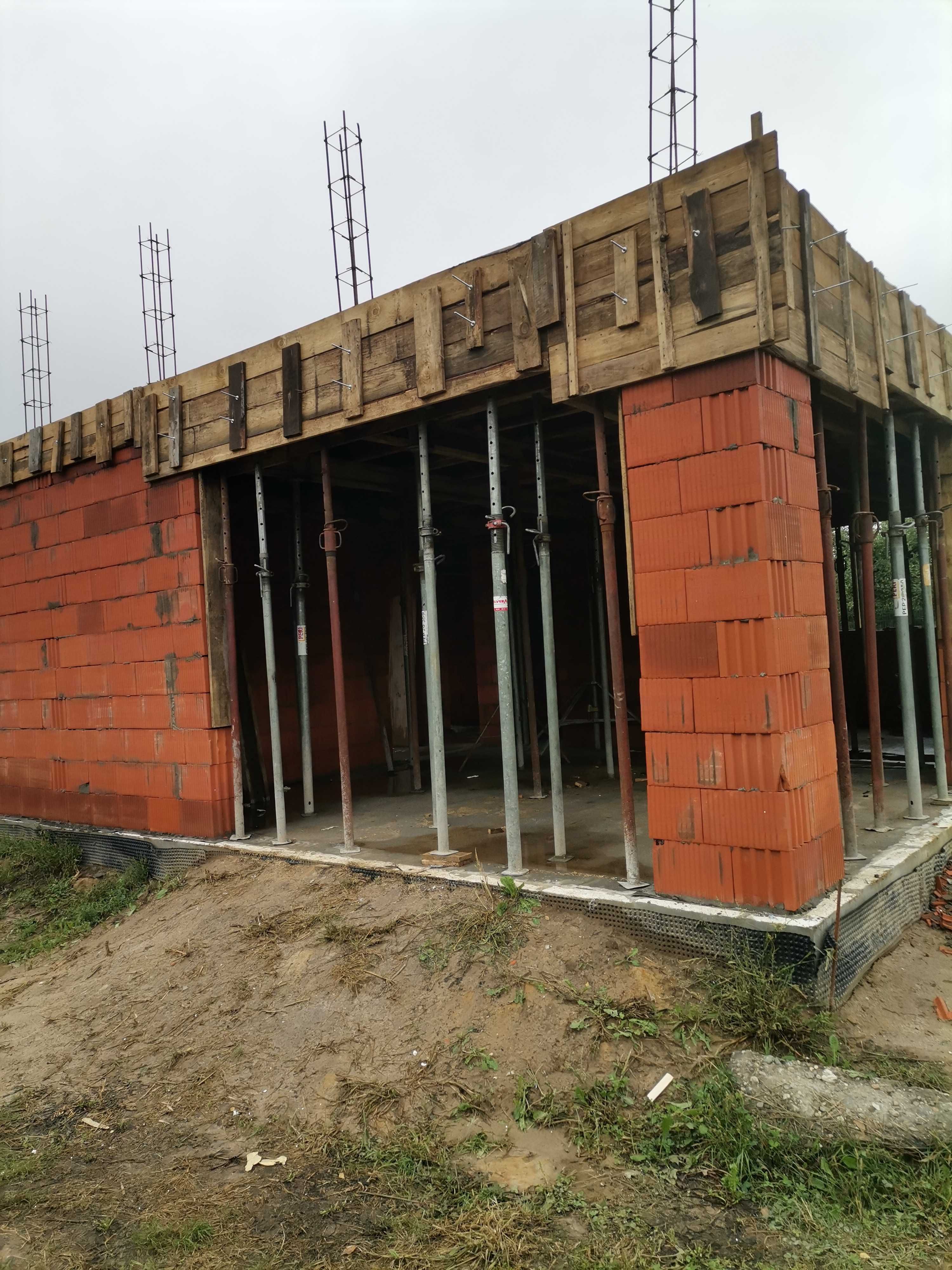 Budowa domu SSO Fundamenty, stropy, prace zelbetowe